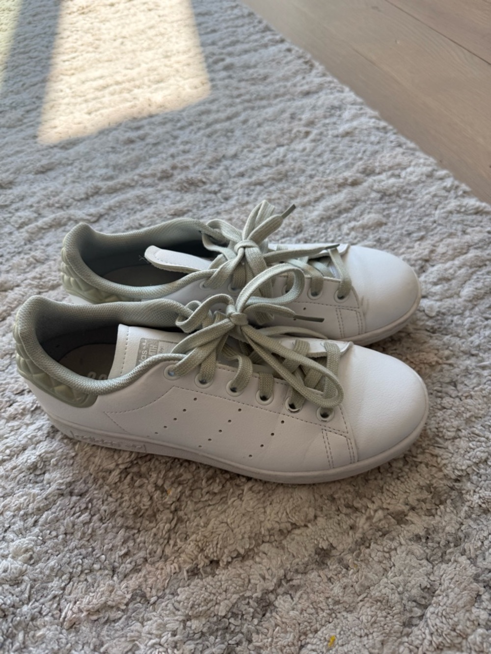 Adidas Stan Smith White with Light Green Accents